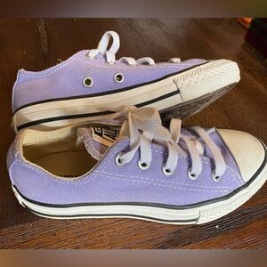 Kids Lavender Converse All-Star Sneakers